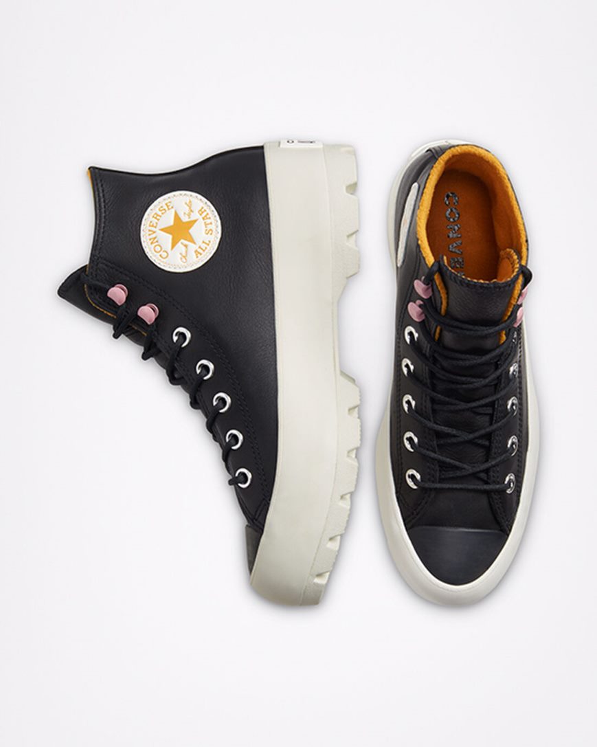 Women's Converse Chuck Taylor All Star Lugged Winter High Top Shoes Black / Yellow | AU 3EC80S